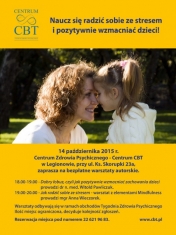 Plan warsztatów z okazji Dnia Zdrowia Psychicznego