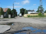 Ulica Kościuszki przed budową Ulica Kościuszki przed budową