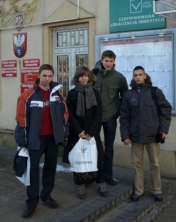 od lewej:Michał Kopeć, Karolina Kopeć, Dawid Szulich, Piotr Łuszcz