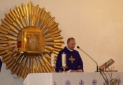 Mszę św. celebrował ks. płk. Kazimierz Krużel