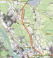 Mapa przebiegu trasy Via Baltica