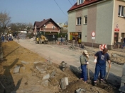 prace nad modernizacją ul. Ogrodowej
