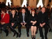 Przedstawiciele Miasta Legionowo - od lewej Ewa Milner-Kochańska, Roman Smogorzewski, Danuta Szczepanik, Ksiądz Tomasz Chciałowski