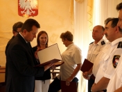 Prezydent Miasta Legionowo podziękował Strażnikom za pracę na rzecz lokalnej społeczności oraz za czuwanie przy ekranach miejskiego monitoringu