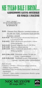 Ulotka informacyjna - Noc Muzeów