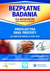 Plakat promujący profilaktykę raka prostaty