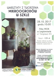 Plakat promujący Ogrody w Szkle