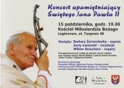 Koncert upamiętniający Świętego Jana Pawła II