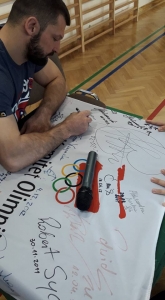 Szymon Kołecki spotkanie w ZSO nr 2/Fot. ZSO nr 2