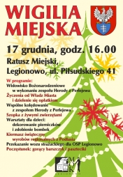 Wigilia Miejska w ratuszu