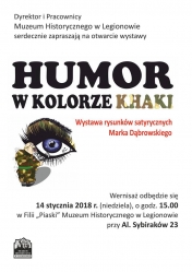 Plakat promujący otwarcie wystawy