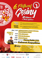 Plakat promocyjny 6. Festiwalu Gęsiny