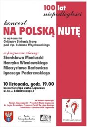 Na polską nutę koncert na stulecie niepodległości