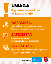 Ostrzeżenie o złej jakości powietrza