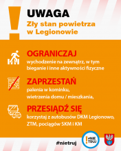 Ostrzeżenie o złej jakości powietrza