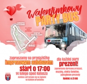 Plakat Walentynkowy Party Bus 2019