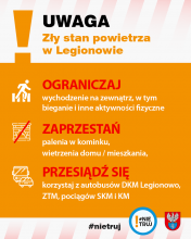 Ostrzeżenie o złej jakości powietrza