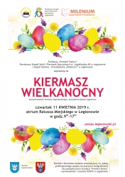 Plakat : Wielkanocny kiermasz Fundacji Promień Słońca