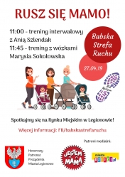Plakat akcji Rusz się mamo