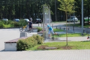 Kurtyna wodna przy Arenie Legionowo