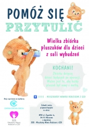 Pomóz się przytulić - wielka zbiórka pluszaków dla dzieci z sali wybudzeń