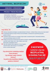 Bezpieczni, Aktywni - Zmierz ciśnienie przed Treningiem