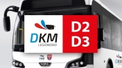 Infografika, na niej autobus i napis D2 i D3