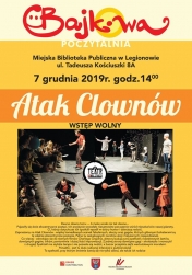 Bajkowa Poczytalnia - Atak Clownów, Poczytalnia Legionowo, ul. Kościuszki 8a