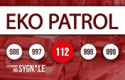 Napis: Ekopatrol, Legionowo na sygnale 112