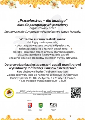 Plakat Kurs pszczelarstwa dla początkujących pszczelarzy
