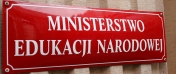 Tabliczka Ministerstwa Edukacji Narodowej