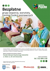 Plakat do Program „Razem – działania wspierające osoby starsze i rodziny w chorobach otępiennych”