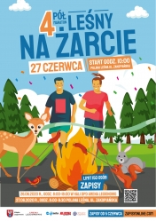Plakat 4. Półmaratonu Leśnego na Żarcie w Legionowie