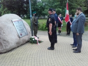 Złożenie kwiatów na Placu Kościuszki
