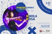 Baner promujący wydarzenie, występuje Nikola Rosa