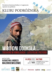 Plakat do spotkania w Klubie Podróżnika - LATO PEŁNE PRZYGÓD - TREKKING W HIMALAJACH