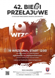 Plakat promujący 42. Biegi Przełajowe o Puchar Prezydenta Miasta Legionowo