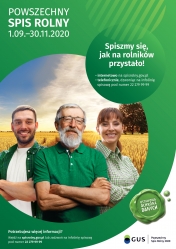 Plakat: Powszechny spis rolny. Spiszmy się, jak na rolników przystało!