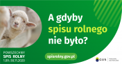Ważna informacja dla rolników – zawieszenie wywiadów bezpośrednich w Powszechnym Spisie Rolnym. Daj dobry przykład