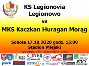 Zapraszamy na mecz Legionovia Legionowo - MKS Kaczkan Huragan Morąg, który odbędzie się 17 października o godz. 15:00 na Stadionie Miejskim w Legionowie.