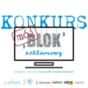 Grafika z napisem - Konkurs mój blok reklamowy