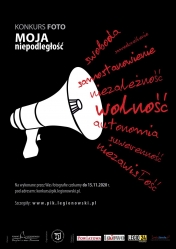 Plakat, konkurs foto - Moja niepodległość