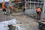 Na zdjęciu prace związane z usprawnieniem systemu odwodnienia przejścia podziemnego pod torami kolejowymi na stacji PKP Legionowo.