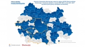 Mapa gmin popierających stanowisko w kwestii funduszy unijnych