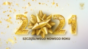 Na zdjęciu napis - 2021 szczęśliwego Nowego Roku.