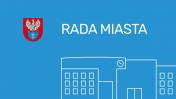 Grafika wyróżniająca z napisem - Rada Miasta
