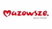 Logo i napis Mazowsze. Serce Polski