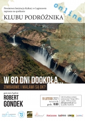 Plakat - Klub Podróżnika, w 80 dni dookoła... Zimbabwe i Malawi są ok?