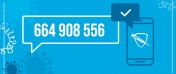 Grafika z numerem telefonu: 664 908 556