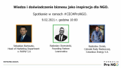 Na grafice informacje dotyczące wydarzenia - Spotkanie w ramach #CEO4ProNGO.